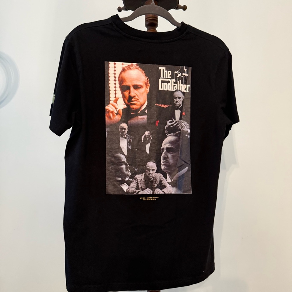 The Godfather Shoepalace Paramont Black Graphic T-Shirt Men's S